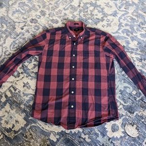 J. Crew Gingham Button Up (M)